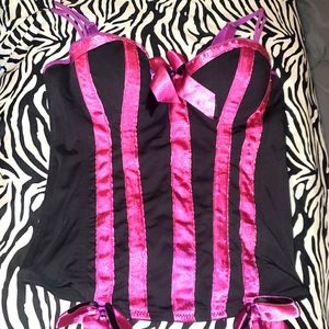 Skull and Bow corset top